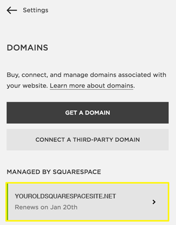 将域从 Squarespace 转移到另一个注册商。