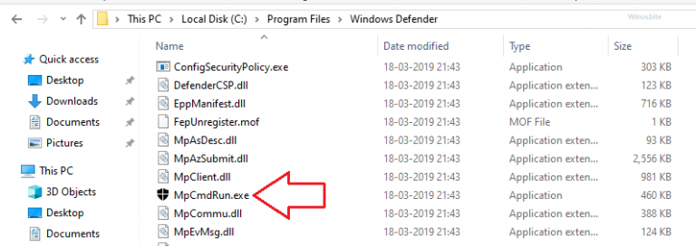 Windows defender mpcmdrun exe что это