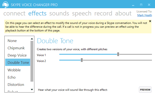 Skype语音转换器